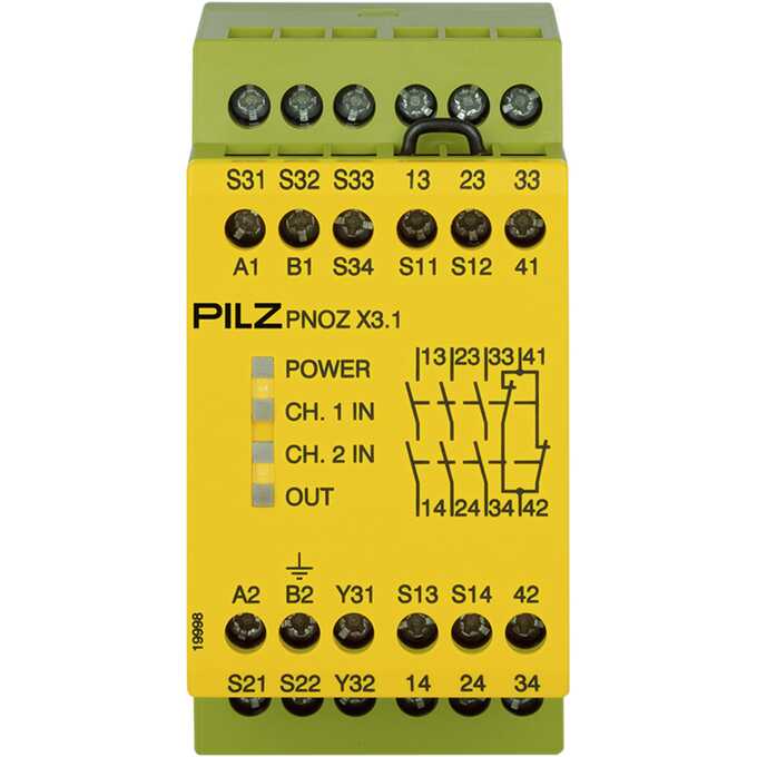 Przekaźnik bezpieczeństwa PNOZ X3.1 230VAC 24VDC 3n/o 1n/c 1so