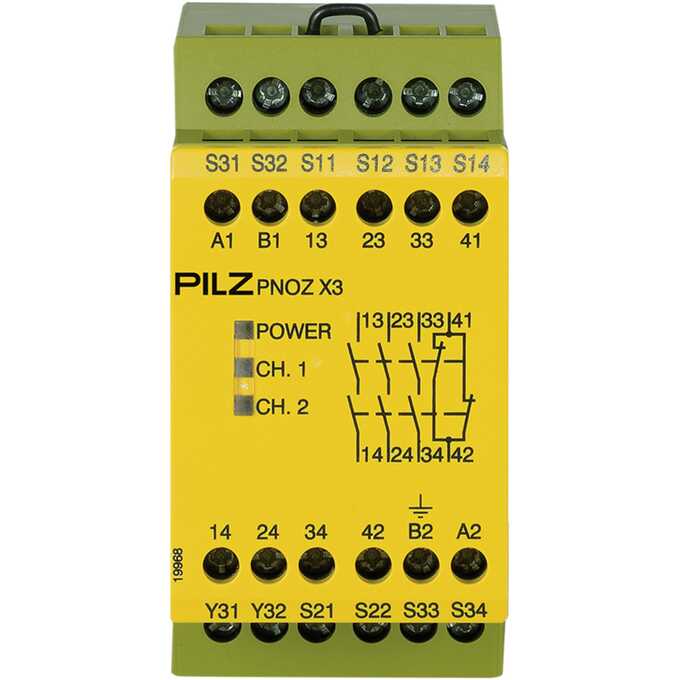 Przekaźnik bezpieczeństwa PNOZ X3 240VAC 24VDC 3n/o 1n/c 1so