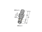 Czujnik indukcyjny M12 BI4U-M12-AP6X-H1141