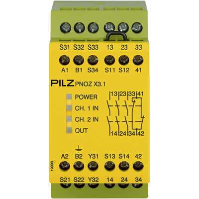 Przekaźnik bezpieczeństwa PNOZ X3.1 230VAC 24VDC 3n/o 1n/c 1so
