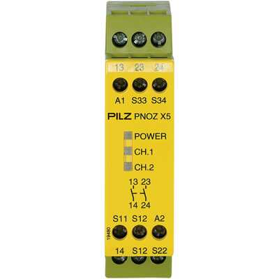 Przekaźnik bezpieczeństwa PNOZ X5 12VDC 2n/o