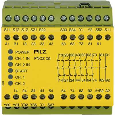 Przekaźnik bezpieczeństwa PNOZ X9 200-230VAC 24VDC 7n/o 2n/c 2so