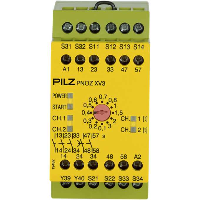 Przekaźnik bezpieczeństwa PNOZ XV3 3/24VDC 3n/o 2n/o t