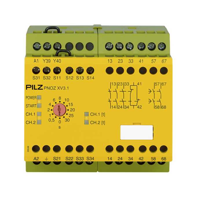 Przekaźnik bezpieczeństwa PNOZ XV3.1 3/24VDC 3n/o 1n/c 2n/o t