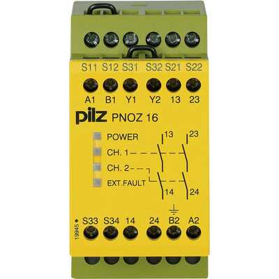 Przekaźnik bezpieczeństwa PNOZ 16 110VAC 24VDC 2n/o