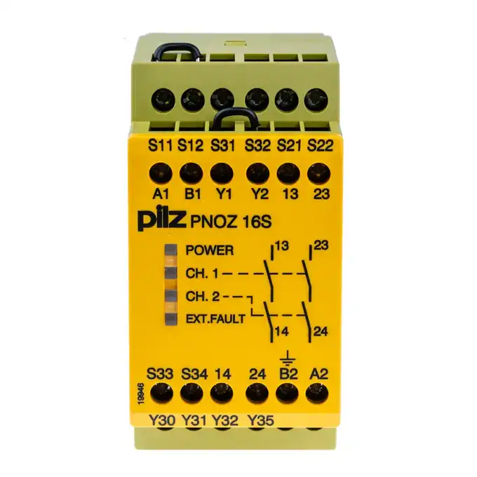 Przekaźnik bezpieczeństwa PNOZ 16S 110VAC 24VDC 2n/o 2so