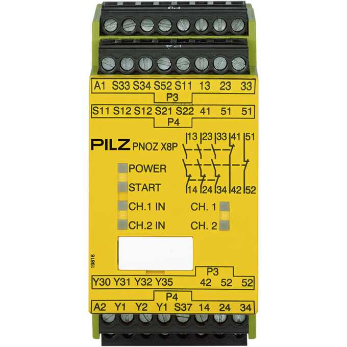 Przekaźnik bezpieczeństwa PNOZ X8P C 110VAC 3n/o 2n/c 2so