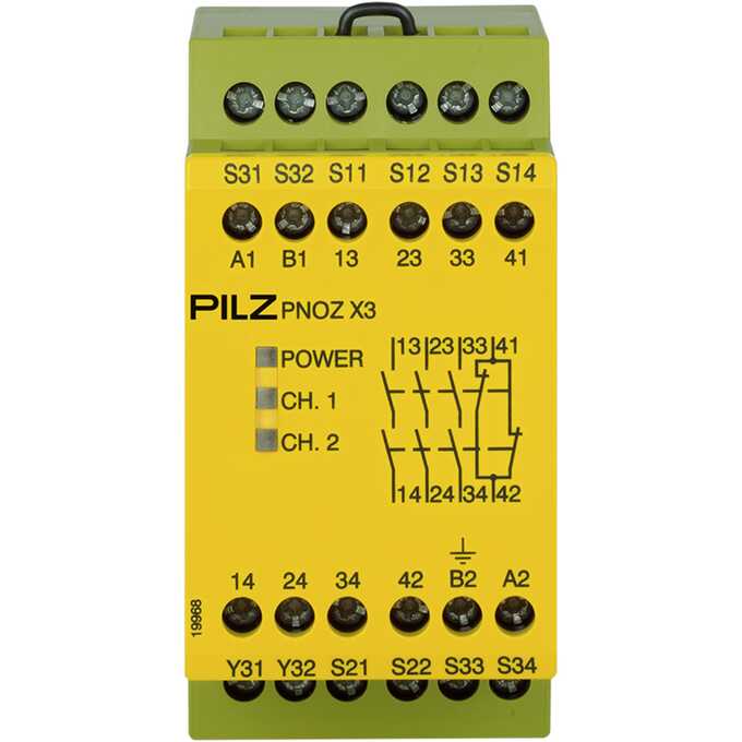 Przekaźnik bezpieczeństwa PNOZ X3 110VAC 24VDC 3n/o 1n/c 1so