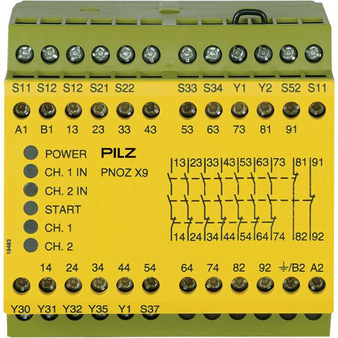 Przekaźnik bezpieczeństwa PNOZ X9 24VAC 24VDC 7n/o 2 n/c 2so