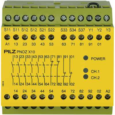Przekaźnik bezpieczeństwa PNOZ X10 24VDC 6n/o 4n/c 3LED