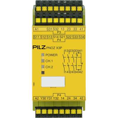 Przekaźnik bezpieczeństwa PNOZ X3P C 24VDC 24VAC 3n/o 1n/c 1so