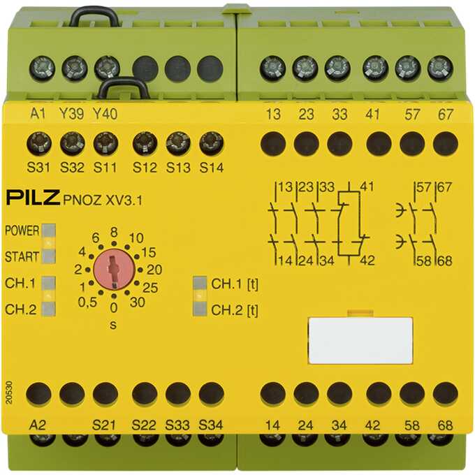 Przekaźnik bezpieczeństwa PNOZ XV3.1 30/24VDC 3n/o 1n/c 2n/o t