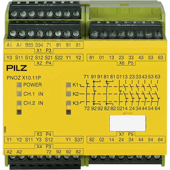 Przekaźnik bezpieczeństwa PNOZ X10.11P 24VDC 6n/o 4n/c 6LED
