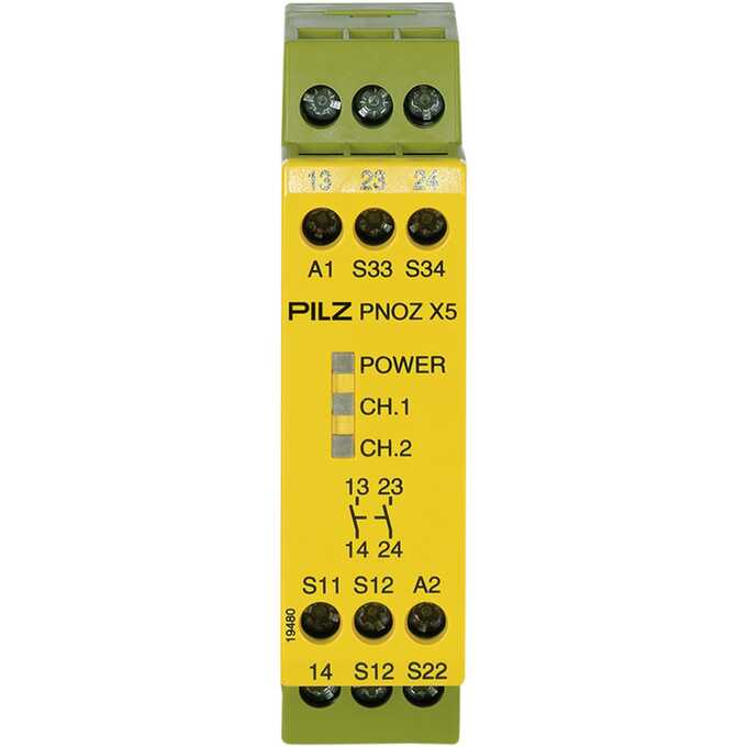 Przekaźnik bezpieczeństwa PNOZ X5 12VDC 2n/o