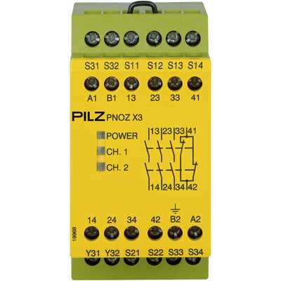 Przekaźnik bezpieczeństwa PNOZ X3 110VAC 24VDC 3n/o 1n/c 1so