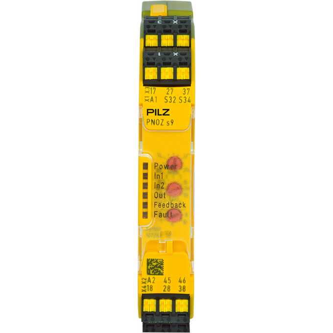 Moduł rozszerzeń PNOZ s9 C 24VDC 3 n/o t 1 n/c t coated