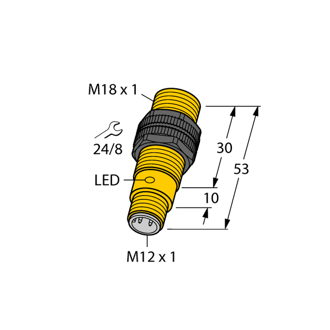 Czujnik indukcyjny M18 NI8-S18-AP6X-H1141