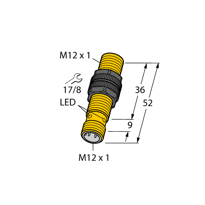 Czujnik indukcyjny M12 BI3U-S12-AP6X-H1141