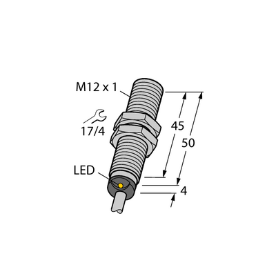 Czujnik indukcyjny M12 BI4-M12-AN6X