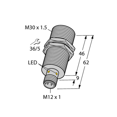 Czujnik indukcyjny M30 BI10U-M30-AN6X-H1141