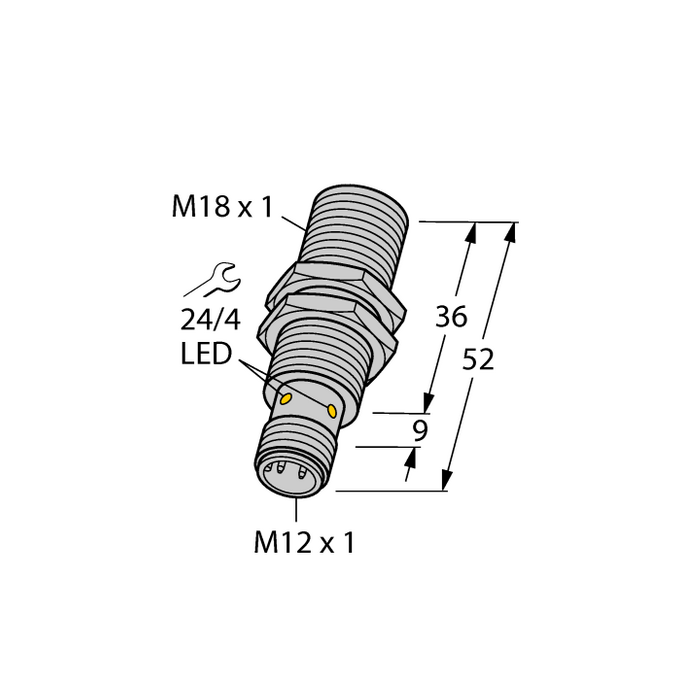 Czujnik indukcyjny M18 BI8-M18-AP6X-H1141