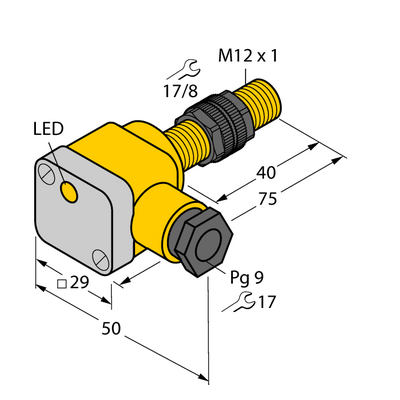Czujnik indukcyjny M12 NI8U-P12SK-AP6X