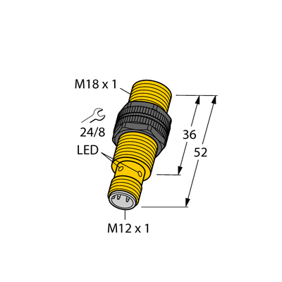 Czujnik indukcyjny M18 NI12U-S18-AP6X-H1141