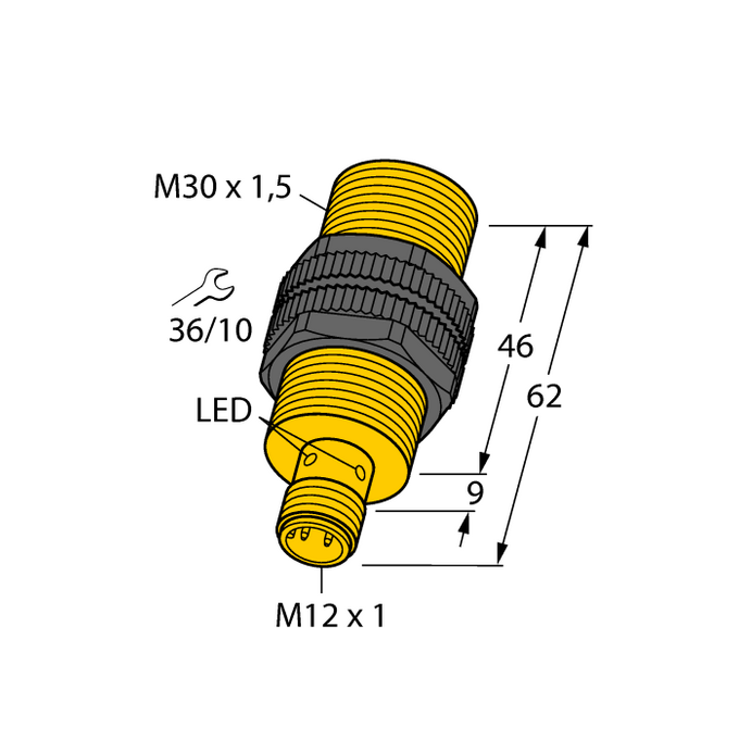 Czujnik indukcyjny M30 BI10U-S30-AP6X-H1141