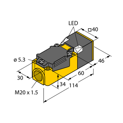 Czujnik indukcyjny BI15U-CP40-VP4X2, Turck 1540500
