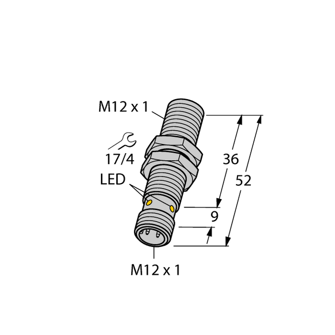 Czujnik indukcyjny M12 BI3U-M12-AP6X-H1141