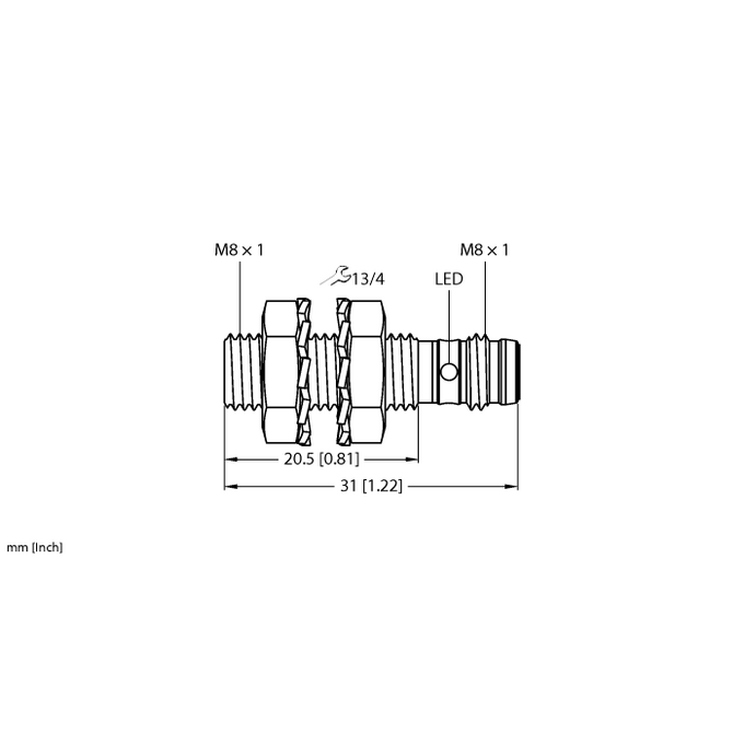 Czujnik indukcyjny M8 BI1.5-EG08K-AP6X-V113