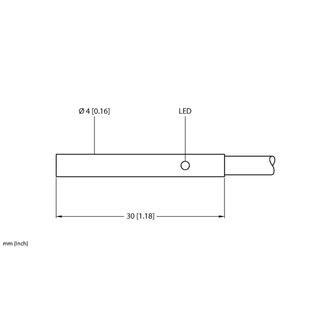 Czujnik indukcyjny Ø4 mm BI1-EH04-AP6X