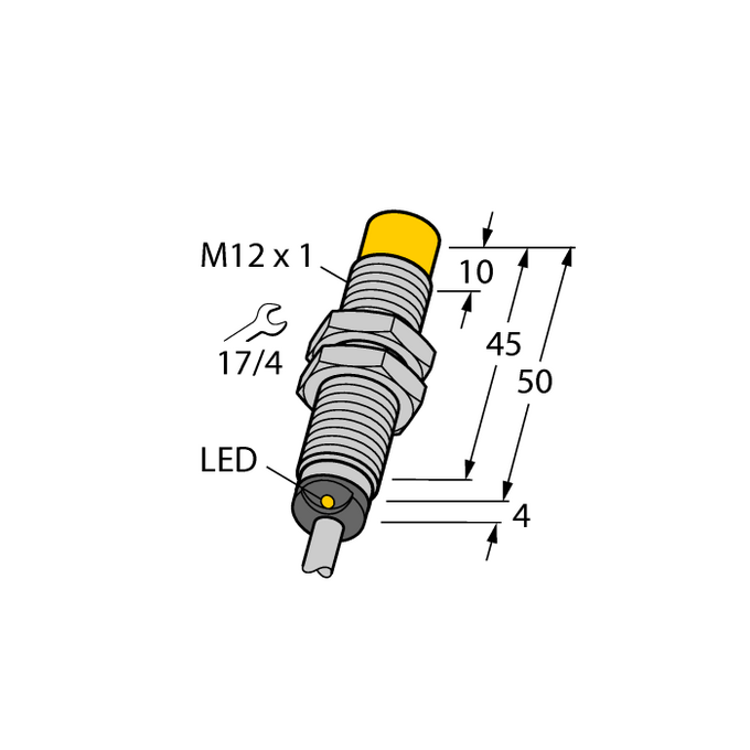 Czujnik indukcyjny M12 NI8U-M12-AN6X
