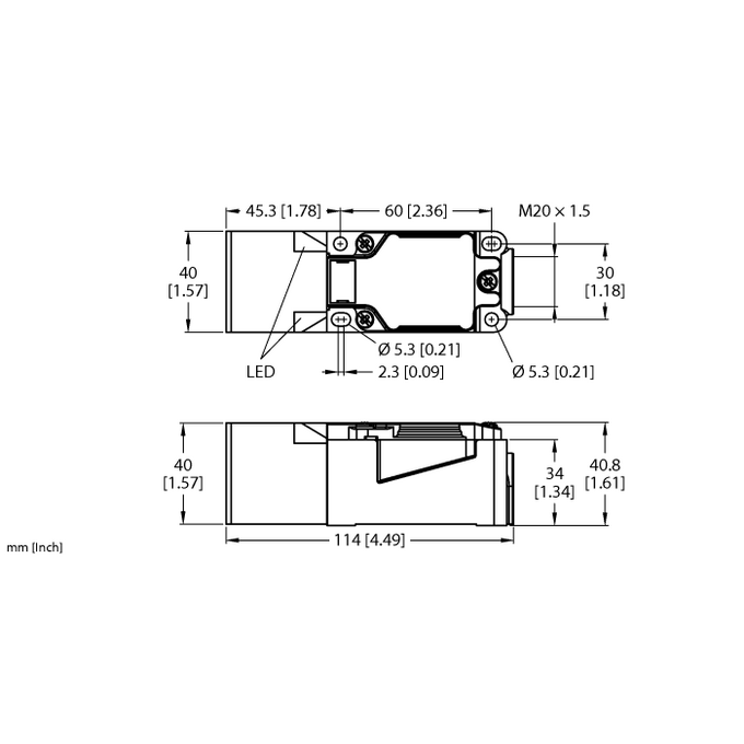 Czujnik indukcyjny NI40U-CP40-AP6X2, Turck 1623600