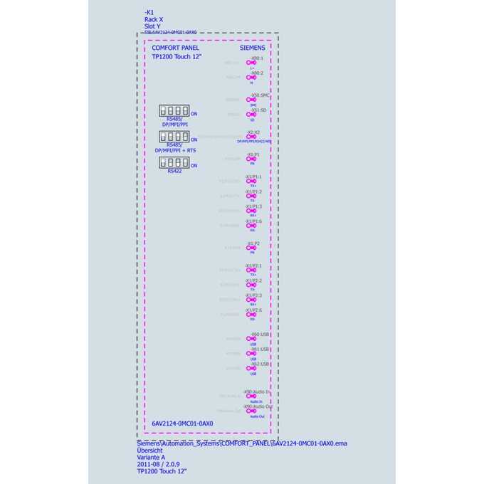SIMATIC TP1200 6AV2124-0MC01-0AX0