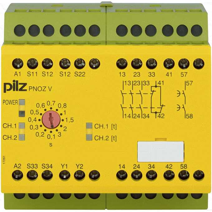 PNOZ V 3s 24VDC 3n/o 1n/c 1n/o t