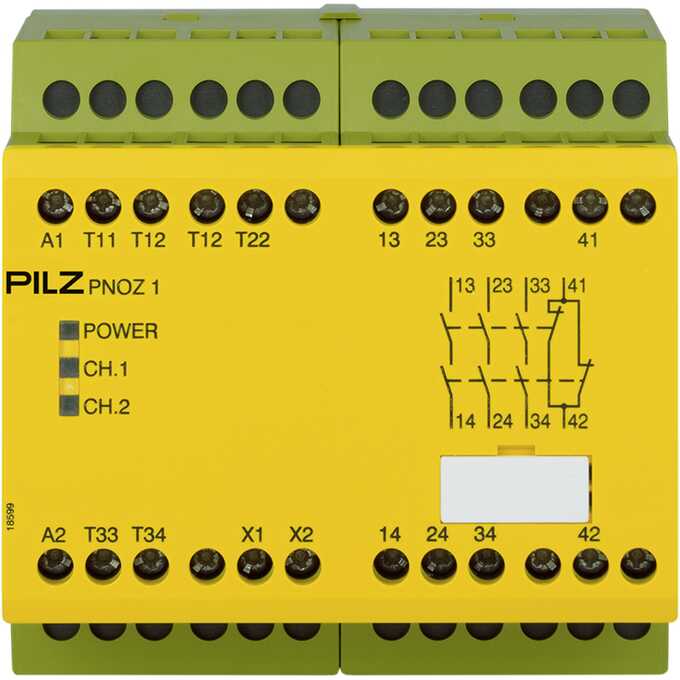 PNOZ 1 24VAC 3n/o 1n/c