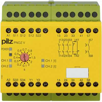 PNOZ V 3s 24VDC 3n/o 1n/c 1n/o t