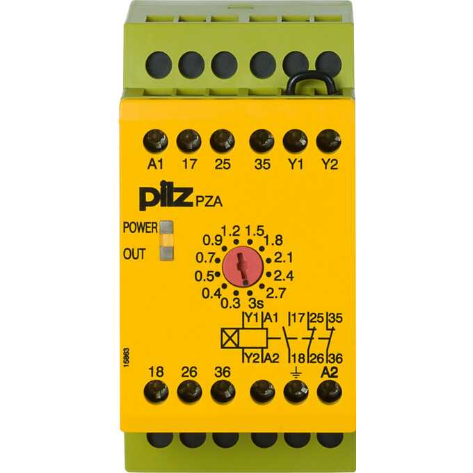 PZA 3/24VDC 1n/o 2n/c