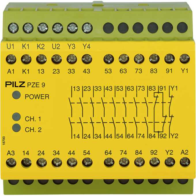 PZE 9 230-240VAC 8n/o 1n/c