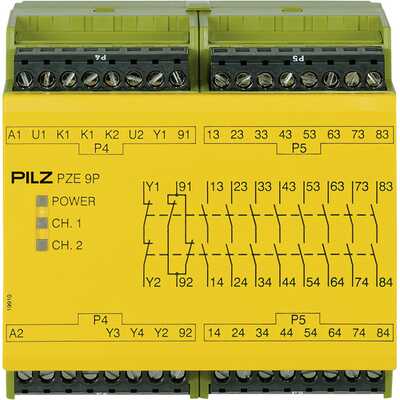 PZE 9P 24VACDC 24-240VACDC 8n/o 1n/c