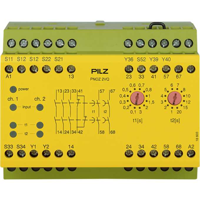 PNOZ 2VQ 24VDC 3n/o 1n/c 2n/o t