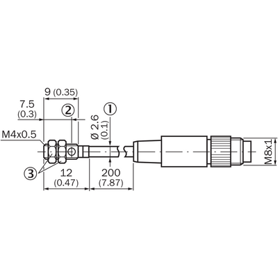 Czujnik indukcyjny Ø4 mm IM04-01BPSVR8K