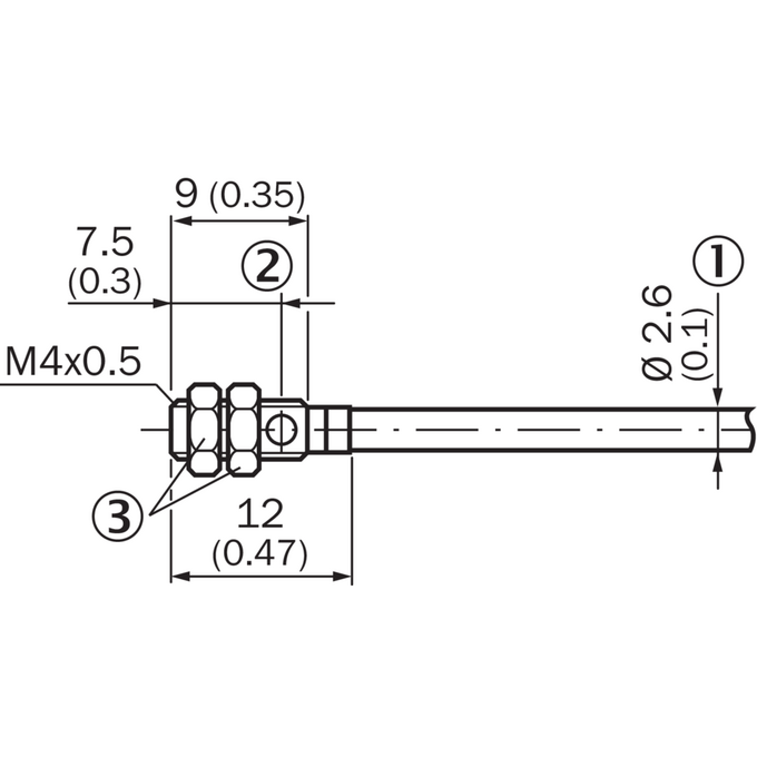Czujnik indukcyjny Ø4 mm IM04-01BNSVU2K
