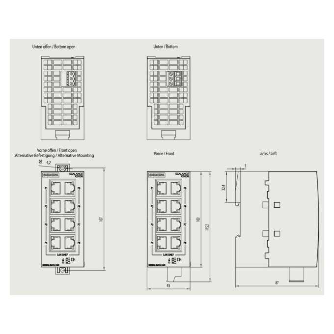 SCALANCE XB008 SWITCH 6GK5008-0BA10-1AB2