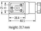 Wtyczka zaworowa SVS ECO, typ BI- 7000-30005-0000000