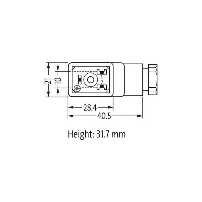 Wtyczka zaworowa SVS ECO, typ B- 7000-29765-0000000