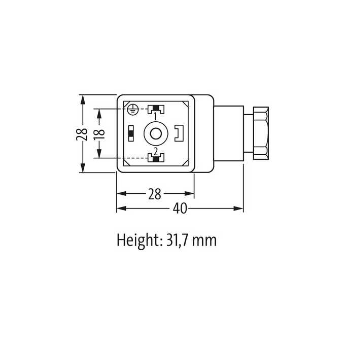 Wtyczka zaworowa SVS ECO, typ A- 7000-29245-0000000
