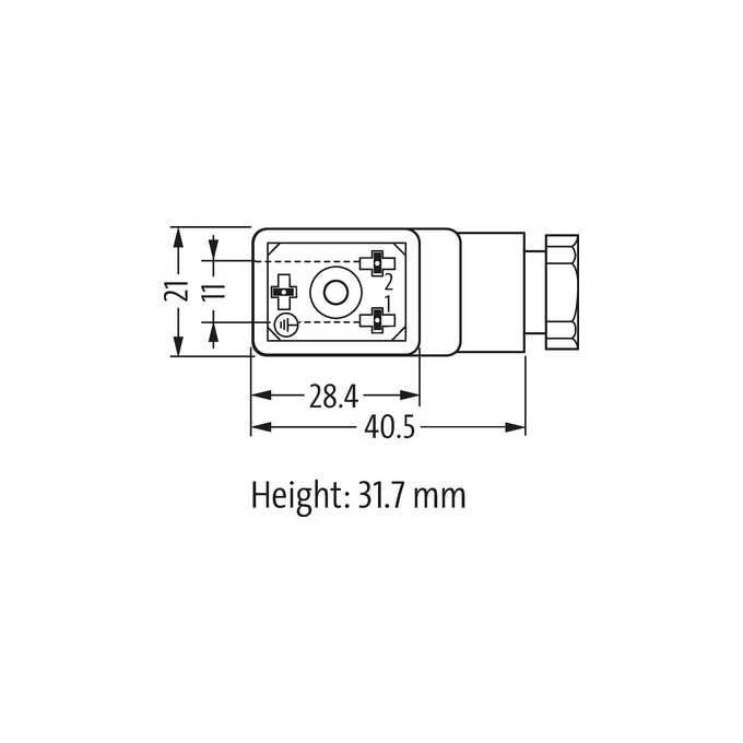 Wtyczka zaworowa SVS ECO, typ BI- 7000-30005-0000000