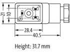 Wtyczka zaworowa SVS ECO, typ B- 7000-29765-0000000